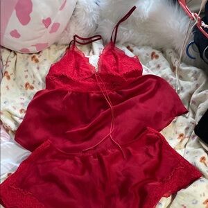 Victoria's Secret Red Lace set